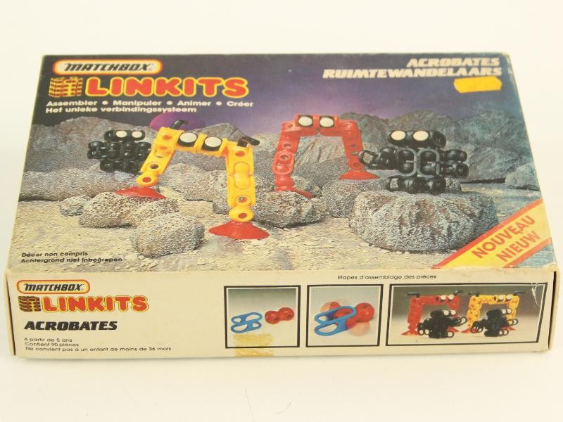 Vintage set van 4 Matchbox Linkits speelsets - 1984