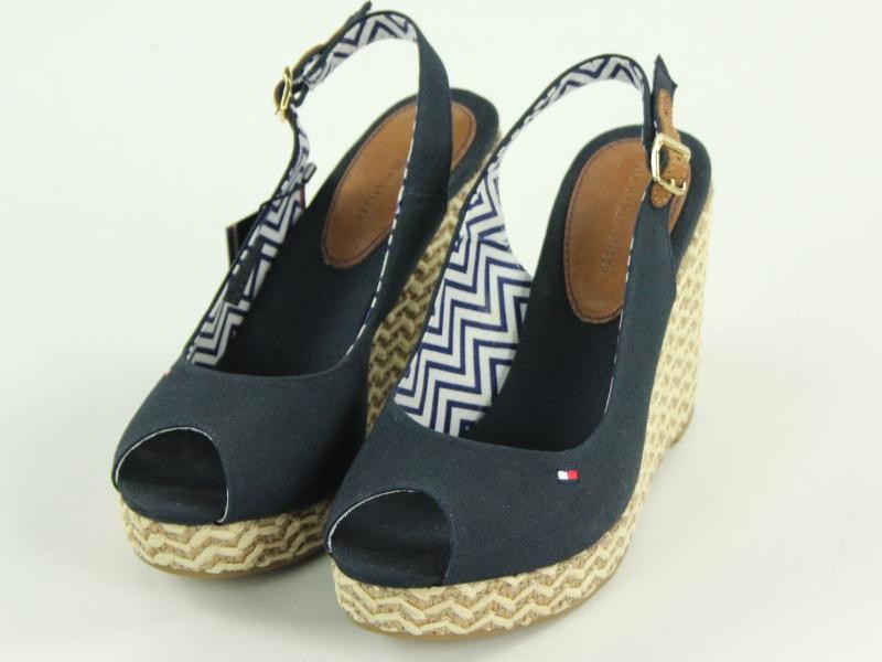 Mooie espadrille-sandalen met sleehak gemerkt Tommy Hilfiger - Nieuw met label