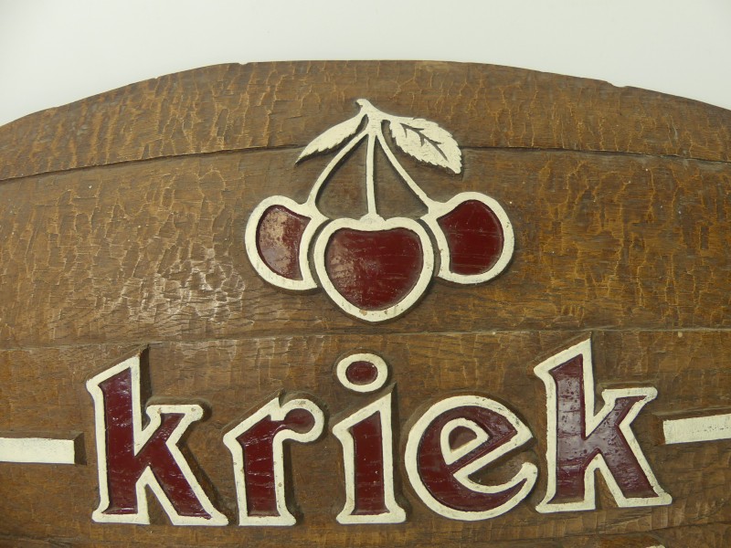 Vintage reclamebord - Kriek Belle-Vue