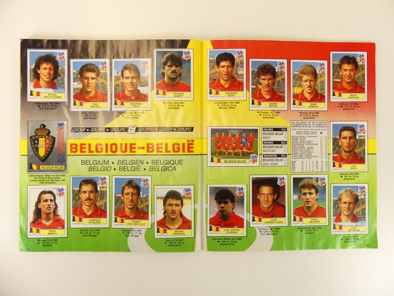 Vintage Panini sticker boeken voetbal