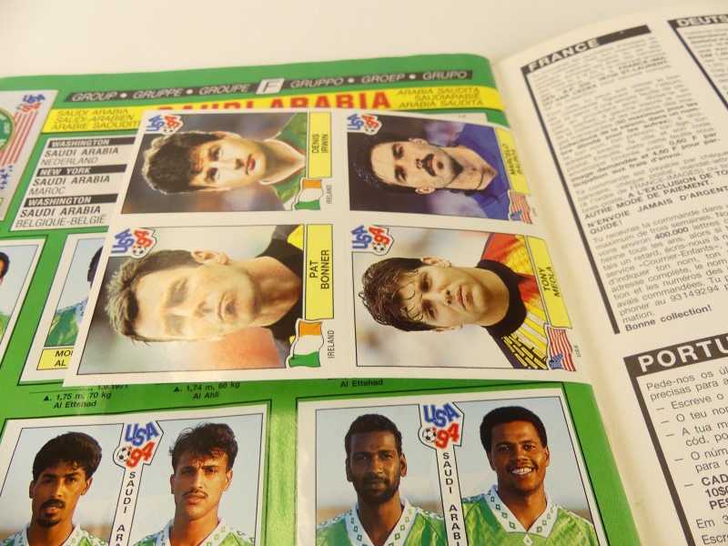 Vintage Panini sticker boeken voetbal