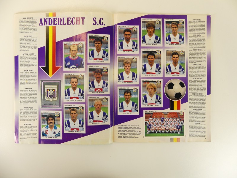 Vintage Panini sticker boeken voetbal