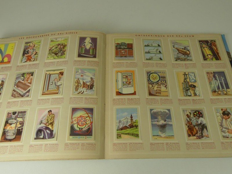 6 vintage Chromoalbums Chocolade Jacques