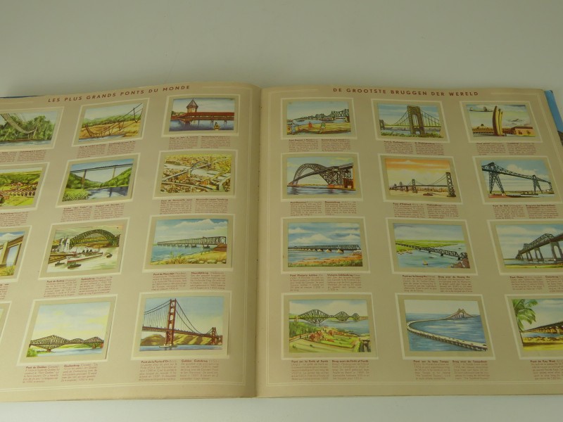 6 vintage Chromoalbums Chocolade Jacques