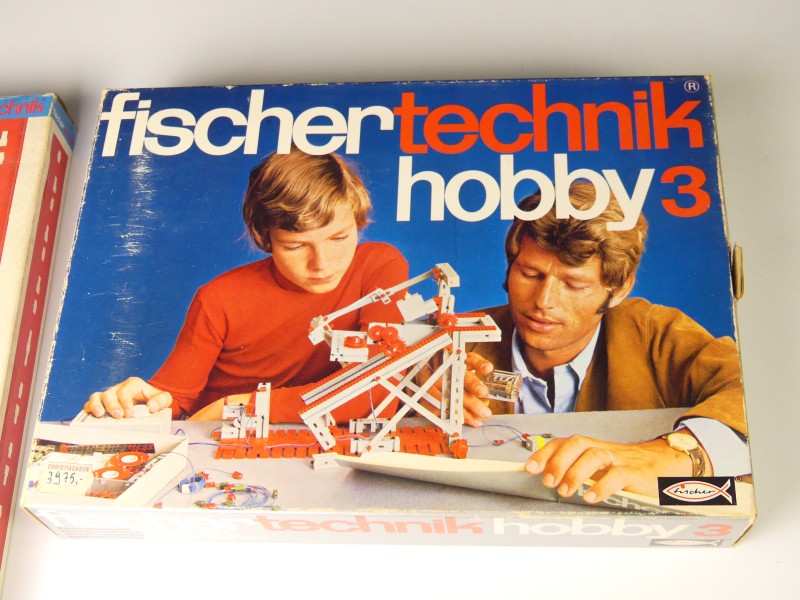 Vintage fishertechnik hobby onderdelen en boekjes