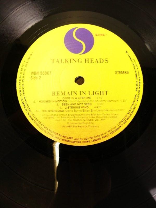 Talking Heads LP - Remain in Light