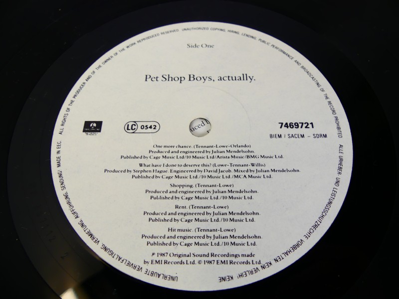 2 Vinyl Pet Shop Boys