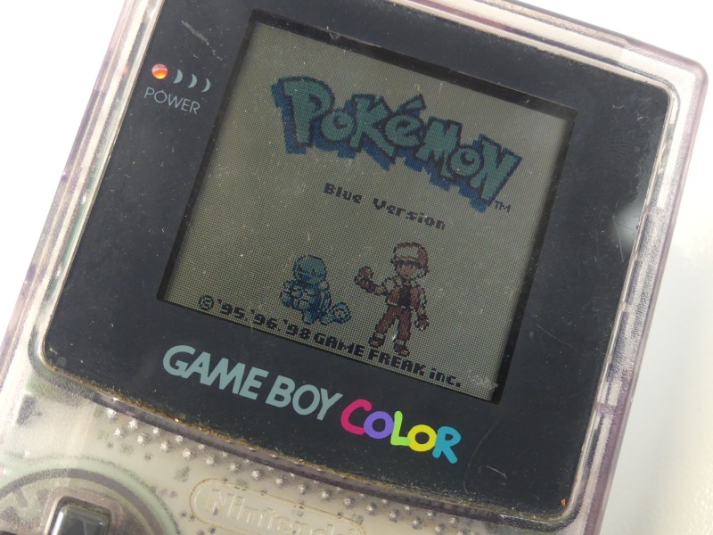 Game Boy Pokemon Blue Spel