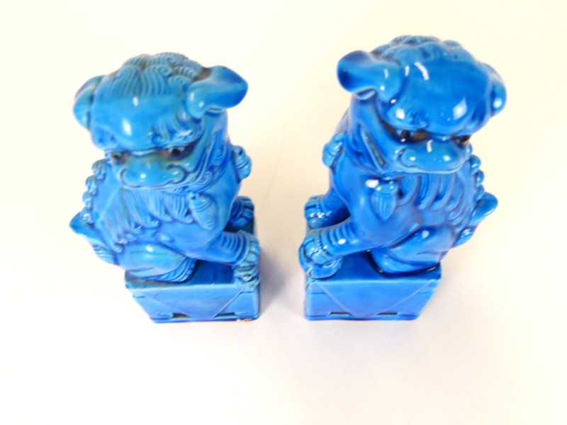 2 Aziatische Foo Dogs of tempelbewakers