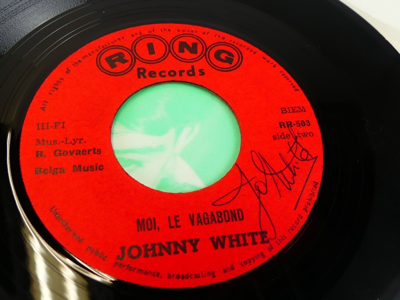 7'' Johnny White – J'ai Bu / Moi, Le Vagabond