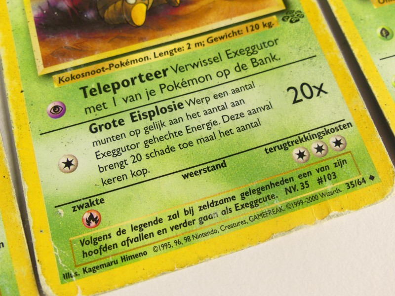 Pokémon Jungle Base set kaarten - ENG(ned/Fr)