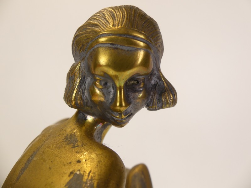 Art Deco bronzen sculptuur danseres