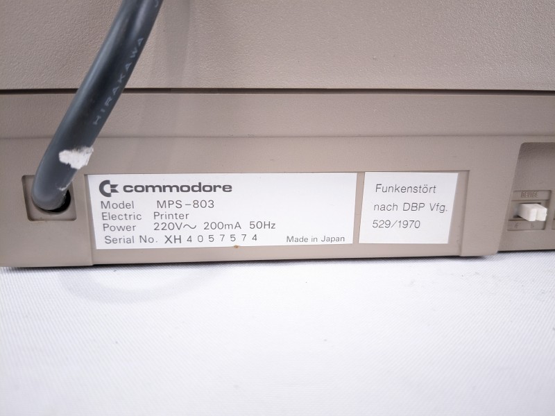 Commodore MPS‑803 [printer]