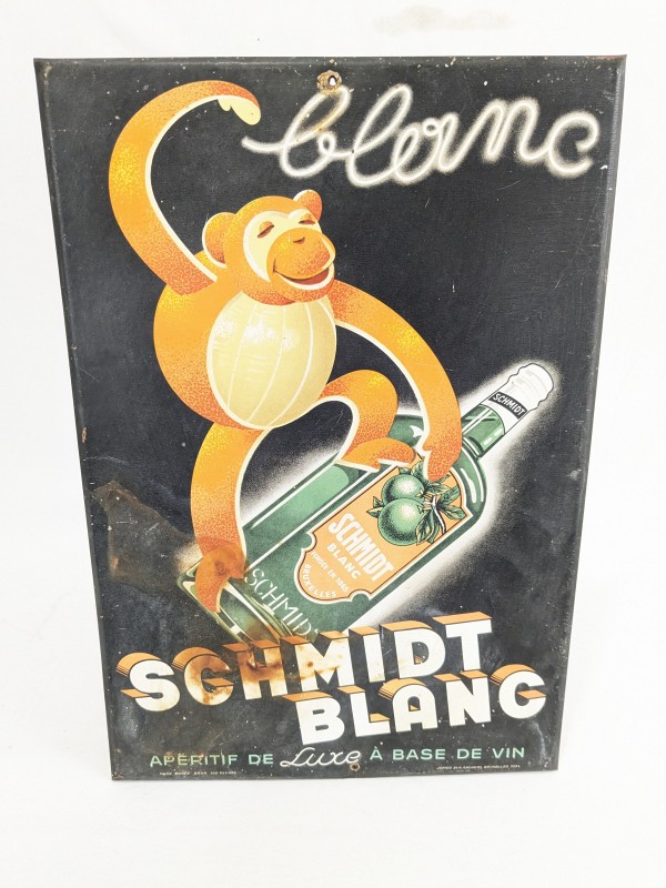 Blikken Reclamebord Likeur Witte Schmidt [1930's]