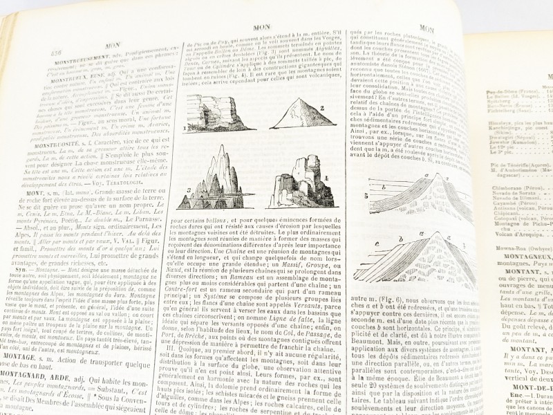 DICTIONNAIRE Français illustré [ 1864]