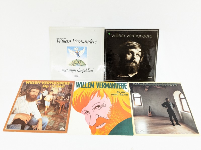 5 Willem Vermandere LP's