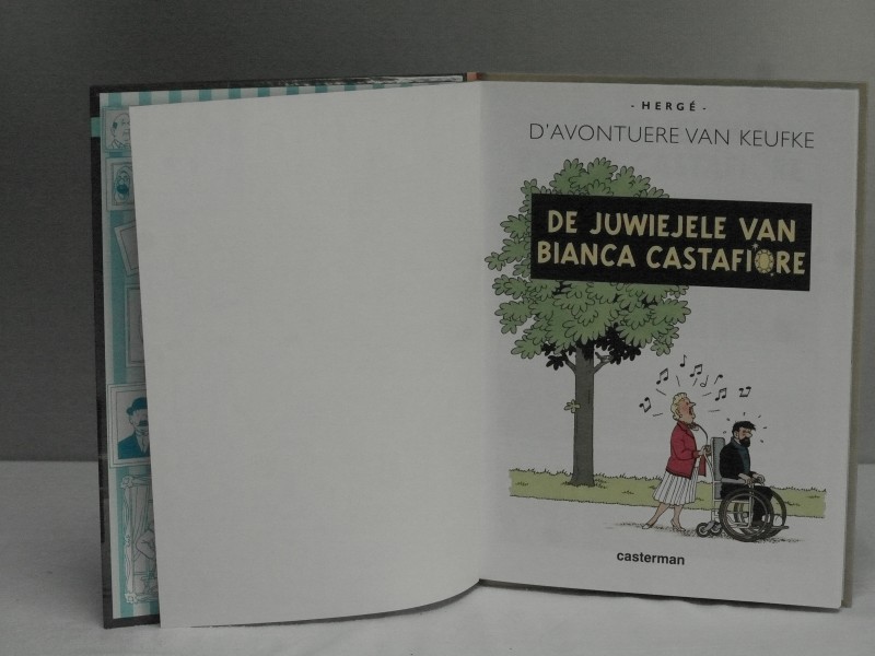 Stripalbum "D'avontuere van Keufke, de juwiejele van Bianca Castafiore" door Hergé (Art. 927)