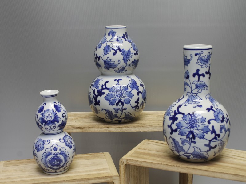 Set Dutch Delight vaasjes in Delfts blauwe kleur (Art. 881)