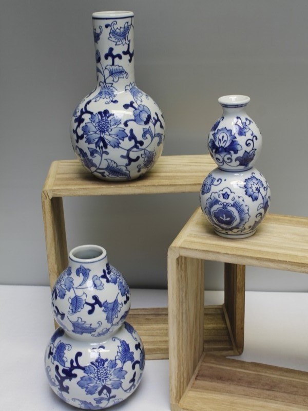 Set Dutch Delight vaasjes in Delfts blauwe kleur (Art. 881)