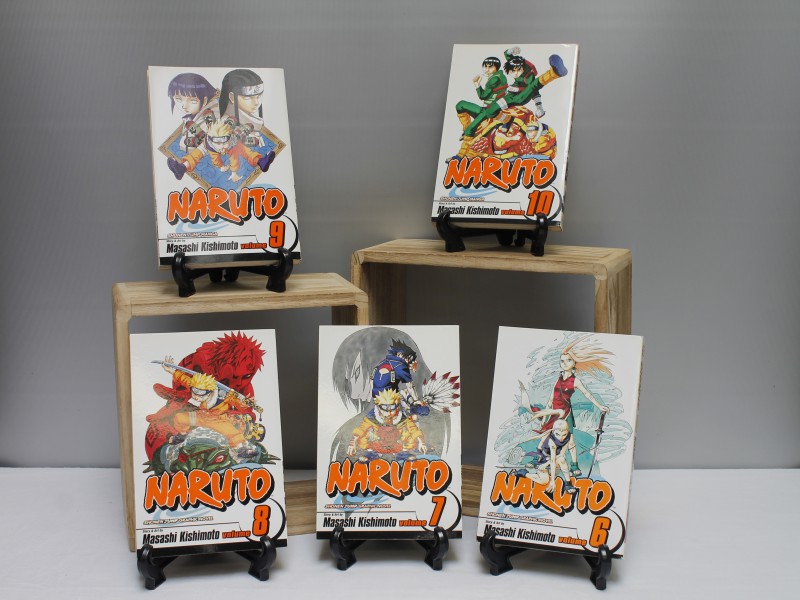 "Naruto"- Manga- Volume 6 t/m 10 by  Masashi Kishimoto (Art. 890)