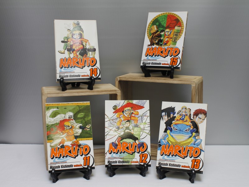 "Naruto"- Manga- Volume 11 t/m 15 by  Masashi Kishimoto (Art. 891)