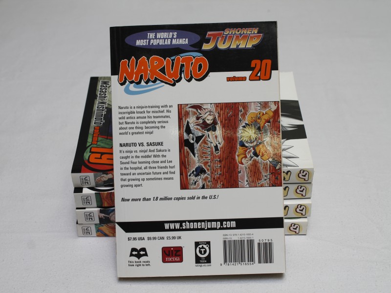 "Naruto"- Manga- Volume 16 t/m 20 by  Masashi Kishimoto (Art. 892)