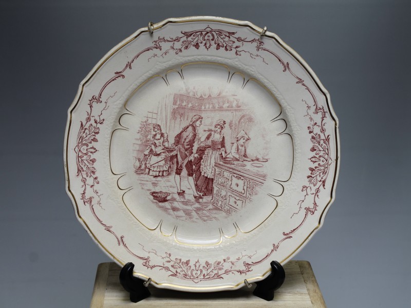 Vijf sierborden Watteau VB Villeroy & Boch  (Art. 886)