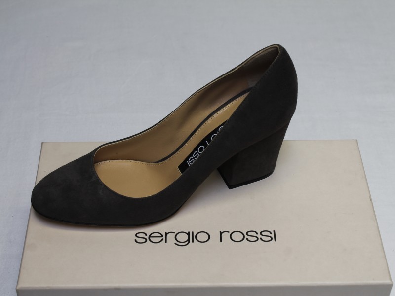 Design hakschoen "Sergio Rossi" maat  37 (Art. 899)