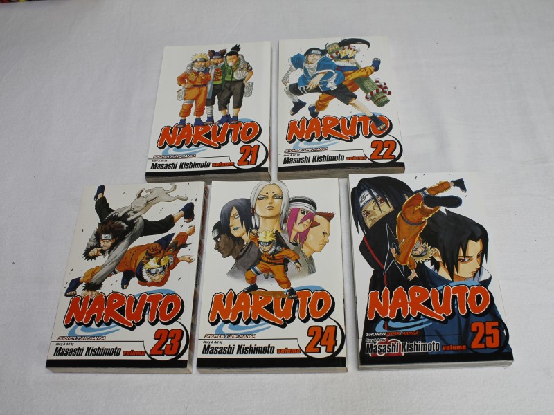 Naruto- Manga- Volume 21 t/m 25 by  Masashi Kishimoto (Art. 907)