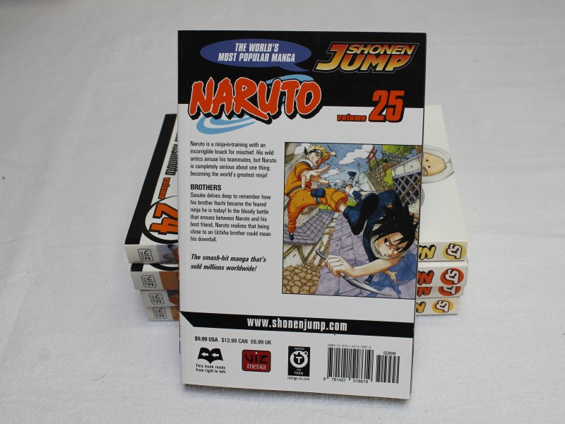 Naruto- Manga- Volume 21 t/m 25 by  Masashi Kishimoto (Art. 907)