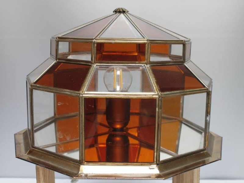 Vintage plafondlamp "Deknudt style" (Art. 869)