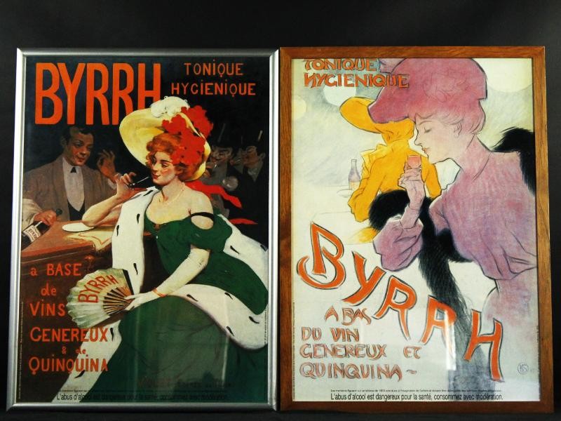 2 Knappe vintage reclameaffiches BYRRH - Tonique Hygenique