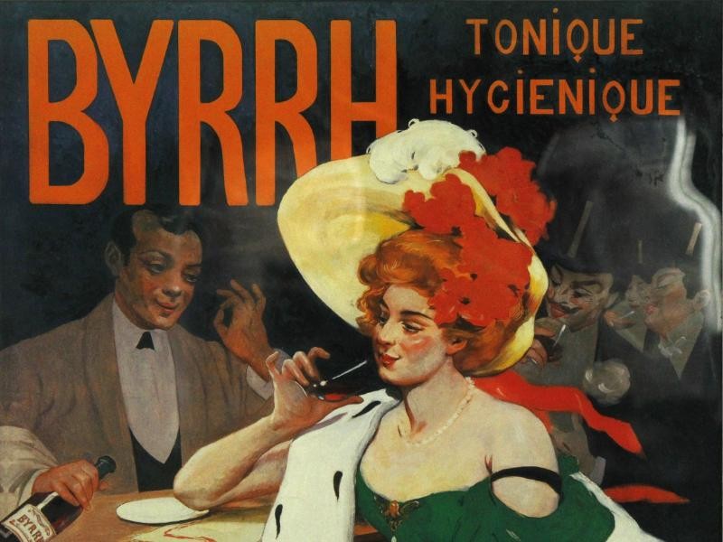 2 Knappe vintage reclameaffiches BYRRH - Tonique Hygenique