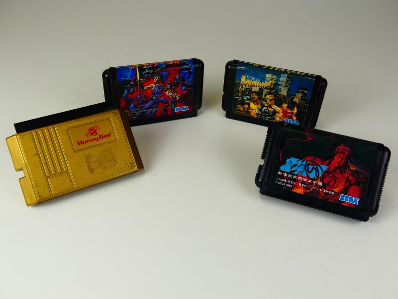 Vintage Sega Mega Drive spelletjes