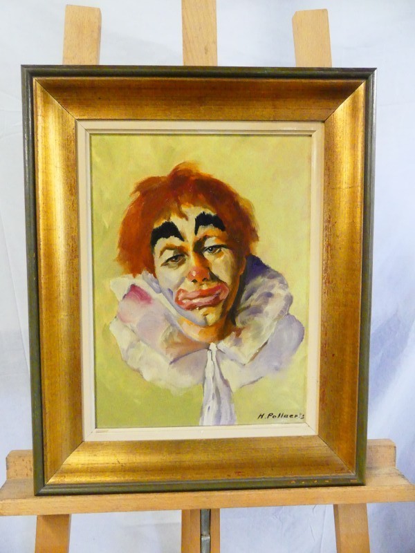 schilderij op doek - clown - H. Pollaerts