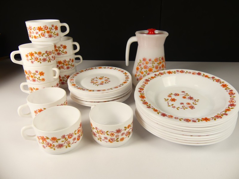 Vintage servies - Arcopal Lotus