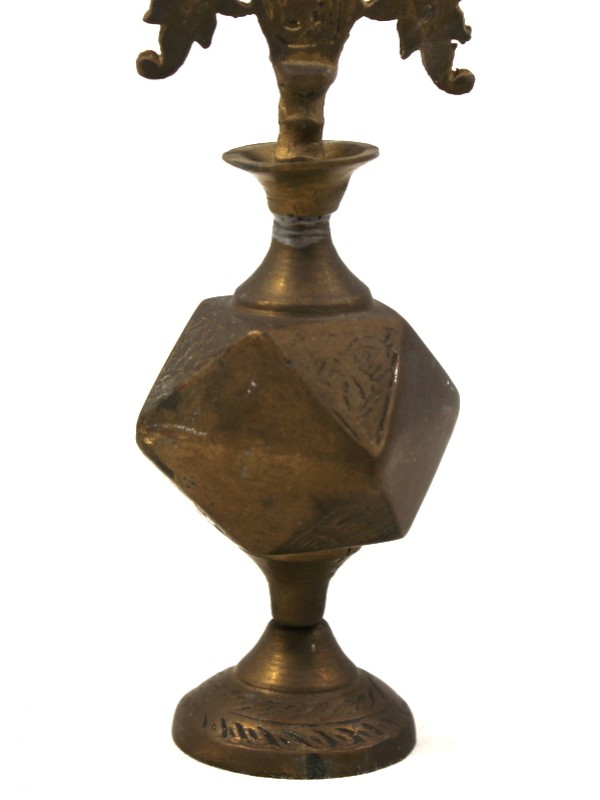 Vintage bronzen kohl-container