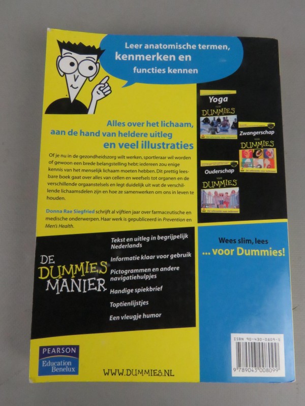 Boek het menselijk lichaam voor dummies