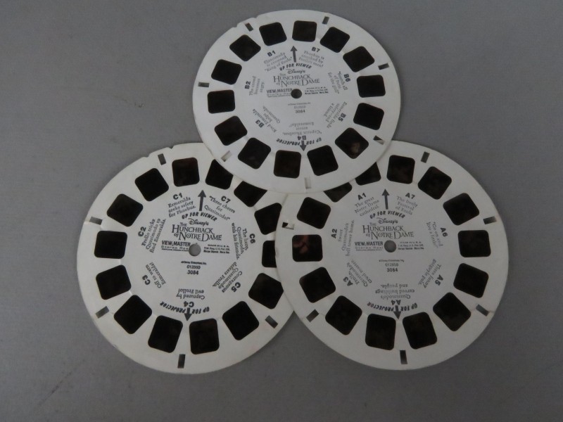 3D viewmaster met 2 series van fiches