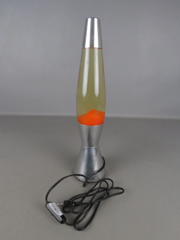 Oranje lavalamp + 1 jaar garantie