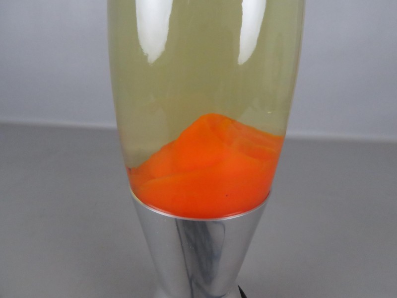 Oranje lavalamp + 1 jaar garantie