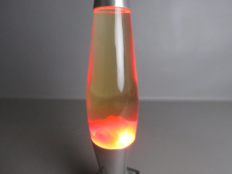 Oranje lavalamp + 1 jaar garantie