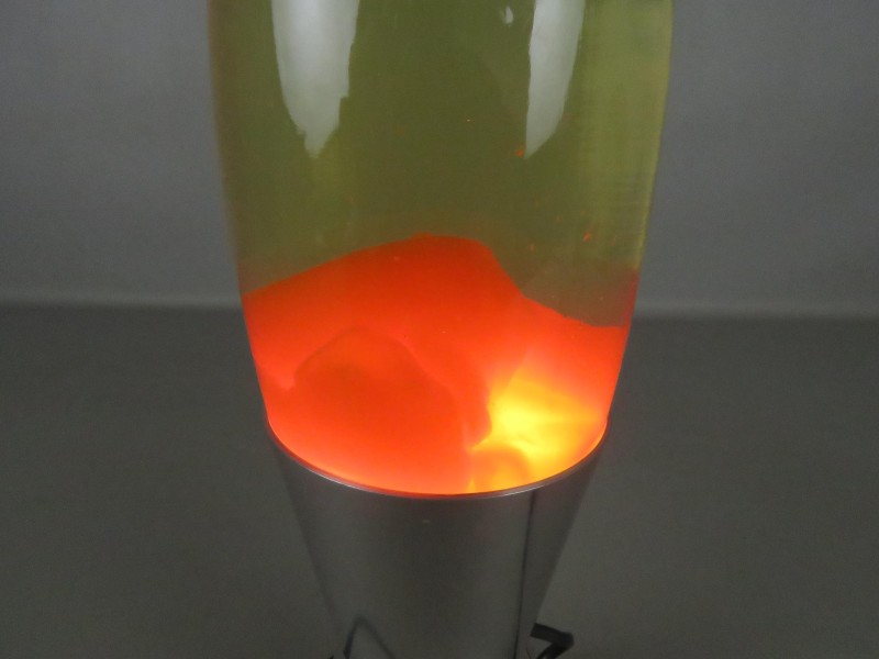 Oranje lavalamp + 1 jaar garantie