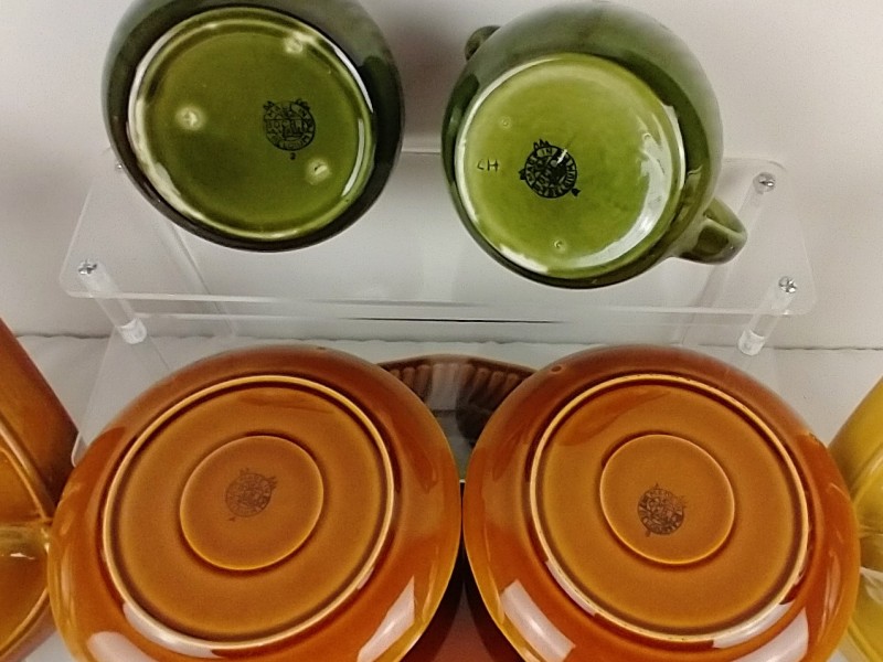 Bosch Vintage servies bruin/groen