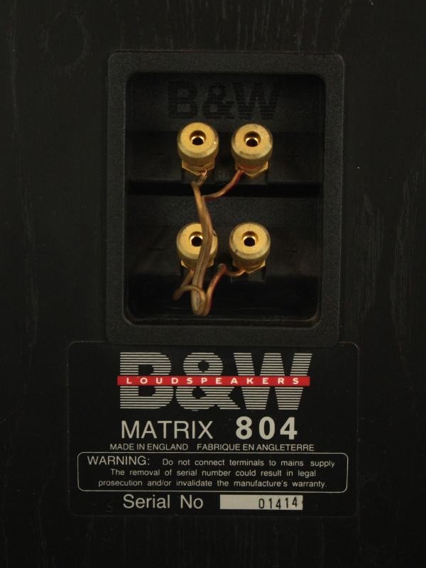 2 Luidsprekerboxen 'B&W Matrix 804'