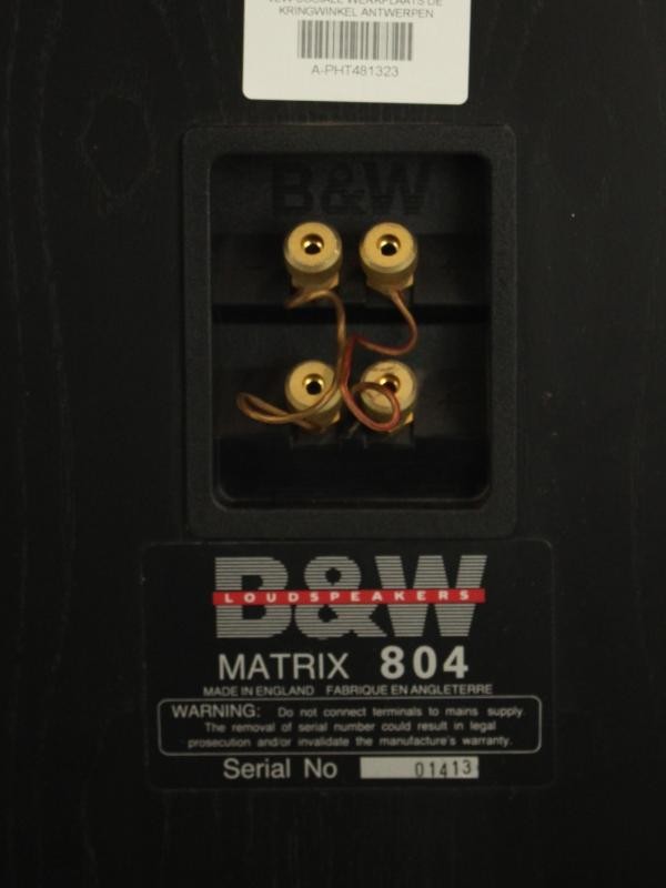 2 Luidsprekerboxen 'B&W Matrix 804'