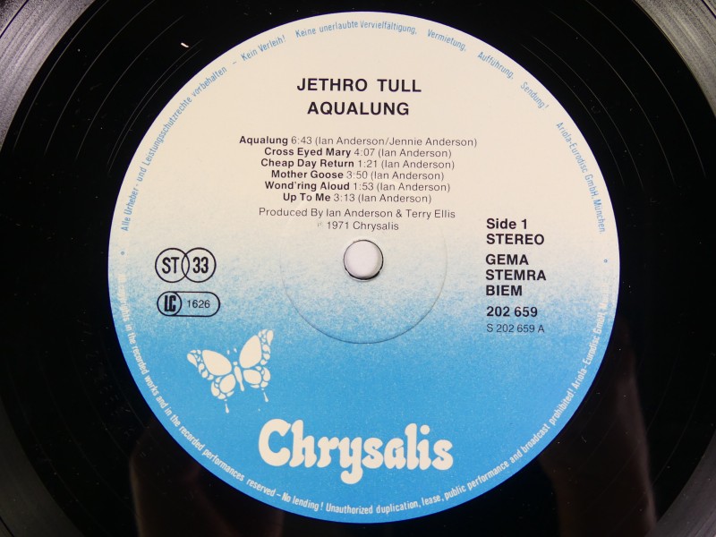 Aqualung - Jethro Tull vinyl