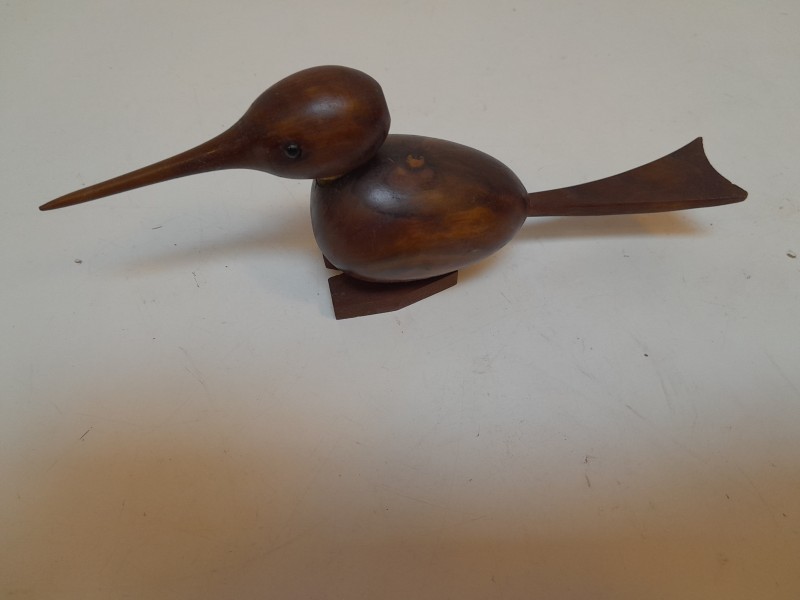 2 Vintage houten ijsvogeltjes