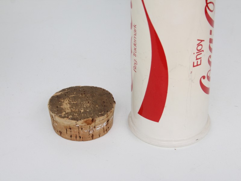 Vintage glazen Coca-Cola voorraadpot