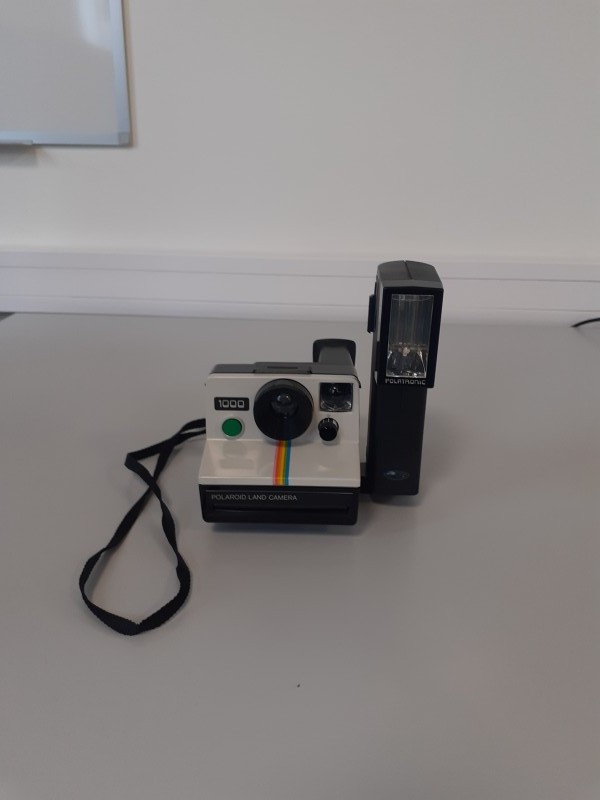 Polaroid land camera 1000 met lamp